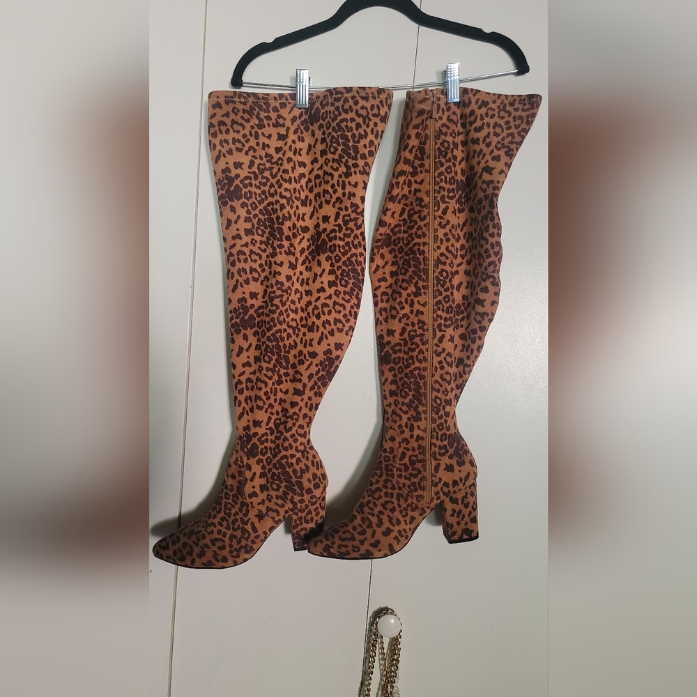 Torrid cheetah print boots